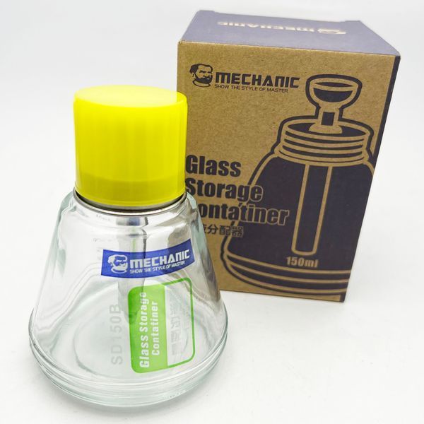 Емкость для спирта стеклянная с дозатором Mechanic SD150B (150 ml) 70105 фото