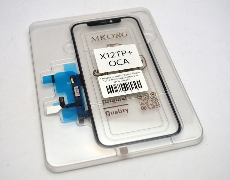 Тачскрін (Сенсор) Apple iPhone 12/12 Pro з мікросхемою та плівкою ОСА Original/Оригінал 56058 фото