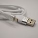 Кабель ANSTY S-035-A Zinc Alloy Micro USB QC 3.1A 1M White 49640 фото 5