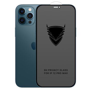 Захисне скло OG Golden Armor антишпигун для Apple iPhone 12 Pro Max Black 75215 фото