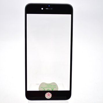 Скло LCD Apple iPhone 6S Plus з рамкою,OCA та сіточкою спікера Black Original 1:1 48158 фото