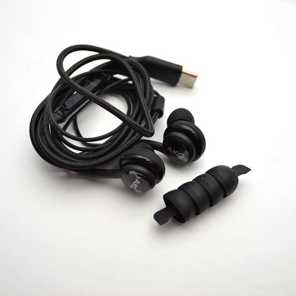 Гарнітура провідна Samsung AKG EO-IC100 Type-C Black Hgh Copy 86185 фото