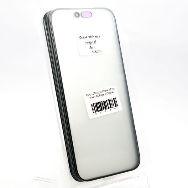 Скло LCD Apple iPhone 17 Pro Max з OCA Black Original 90606 фото