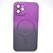 Чохол накладка з MagSafe Bright Case для Apple iPhone 12 Violet-Gray 67618 фото