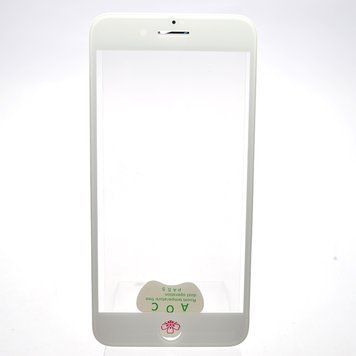 Стекло LCD Apple iPhone 8 Plus с рамкой, OCA и сеточкой спикера White Original 1:1 48471 фото