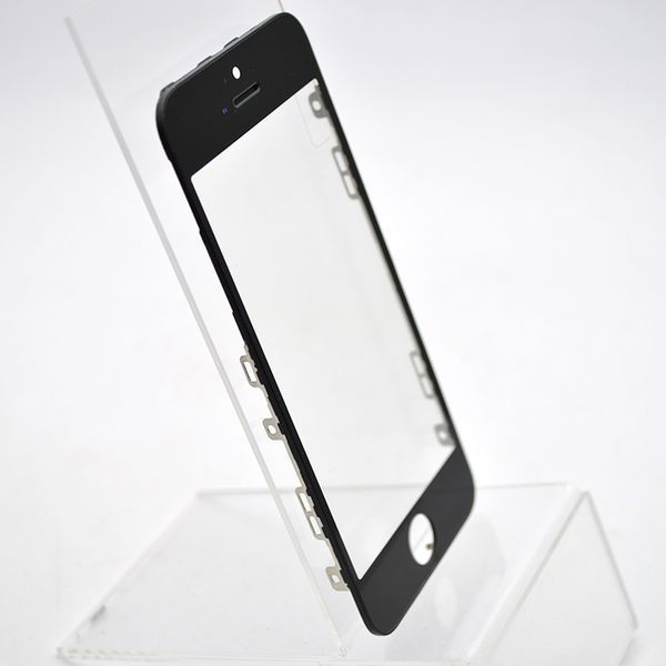 Скло LCD Apple iPhone 5S з рамкою та OCA Black Original 1:1 32804 фото