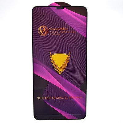 Захисне скло OG Golden Armor для Apple iPhone Xs Max/iPhone 11 Pro Max Black 89470 фото