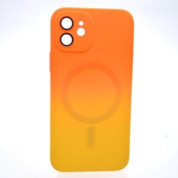 Чохол накладка з MagSafe Bright Case для Apple iPhone 12 Orange-Yellow 75160 фото
