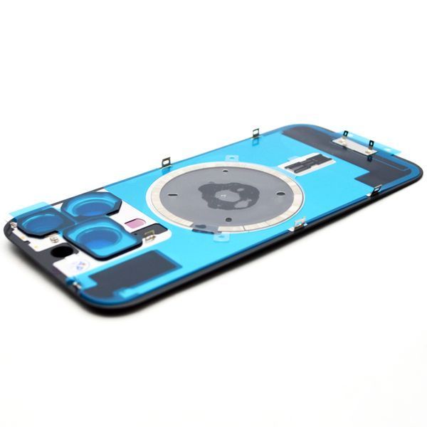 Задняя крышка со стеклом камеры и беспроводная зарядка iPhone 16 Pro Black Titanium Service Original 58860 фото