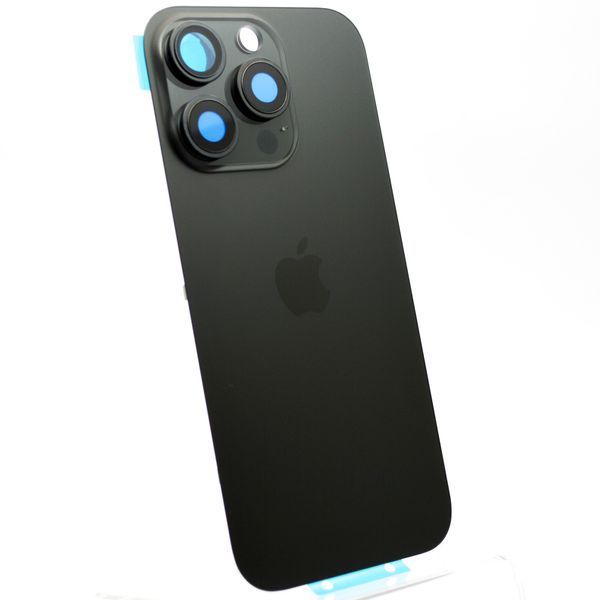 Задняя крышка со стеклом камеры и беспроводная зарядка iPhone 16 Pro Black Titanium Service Original 58860 фото