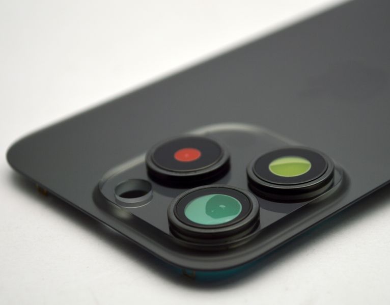 Задня кришка зі склом камери Apple iPhone 15 Pro Black Titanium Original 64091 фото