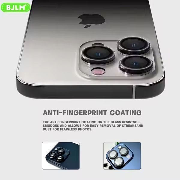 Захисне скло на камеру BJLM King King OG Pure Glass для Apple iPhone 14 Pro/14 Pro Max Black 49395 фото