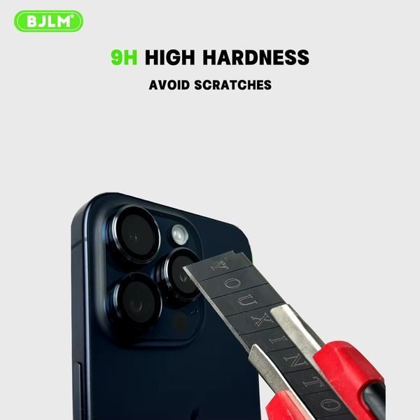 Захисне скло на камеру BJLM King King OG Pure Glass для Apple iPhone 14 Pro/14 Pro Max Black 49395 фото