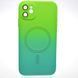 Чохол накладка з MagSafe Bright Case для Apple iPhone 12 Green-Turquoise 13473 фото