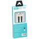 Кабель ANSTY S-053-PI Type-C to Lightning 27W 1M Nylon LED Чорний 94159 фото 5