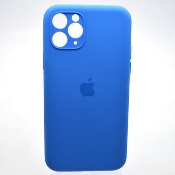 Силиконовый чехол накладка Silicon Case Full Camera для iPhone 11 Pro Max Mediterranean Blue 69200 фото