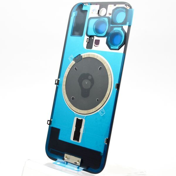 Задняя крышка со стеклом камеры и беспроводная зарядка iPhone 16 Pro Natural Titanium Service Original 32361 фото