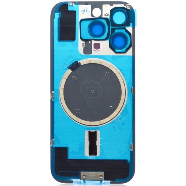 Задняя крышка со стеклом камеры и беспроводная зарядка iPhone 16 Pro Natural Titanium Service Original 32361 фото