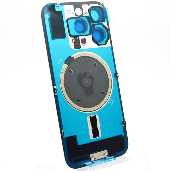 Задняя крышка со стеклом камеры и беспроводная зарядка iPhone 16 Pro Natural Titanium Service Original 32361 фото