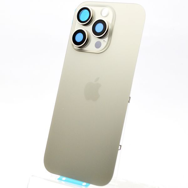 Задняя крышка со стеклом камеры и беспроводная зарядка iPhone 16 Pro Natural Titanium Service Original 32361 фото