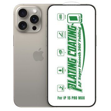 Защитное стекло NSBL Plating Coating AF Glass для Apple iPhone 15 Pro Max 41896 фото