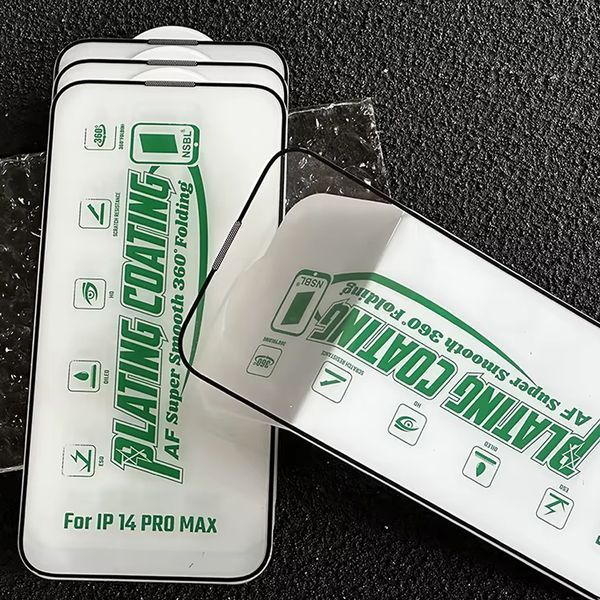 Защитное стекло NSBL Plating Coating AF Glass для Apple iPhone 15 Pro Max 41896 фото