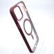 Чехол накладка с MagSafe Clear Case Magnetic для Apple iPhone 12 Pro Max Wine Red 47141 фото 3