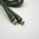 Кабель ANSTY S-023-PT Zinc Alloy Nylon Type-C to Type-C 5A 1M Green 88461 фото 7