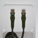 Кабель ANSTY S-023-PT Zinc Alloy Nylon Type-C to Type-C 5A 1M Green 88461 фото 4