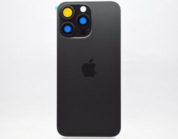Задняя крышка со стеклом камер Apple iPhone 15 Pro Max Black Titanium Original 77065 фото