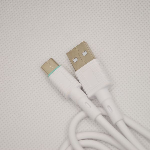 Кабель ANSTY Z-019-T Type-C QC 3.1A 1M White 47932 фото