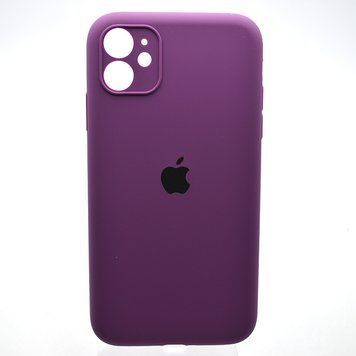 Силиконовый чехол накладка Silicon Case Full Camera для iPhone 11 Purple 54002 фото
