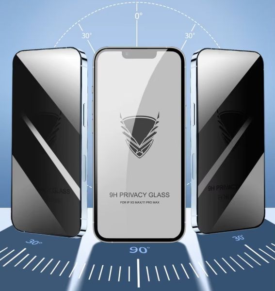 Захисне скло OG Golden Armor антишпигун для Apple iPhone 16 Pro Black 62849 фото