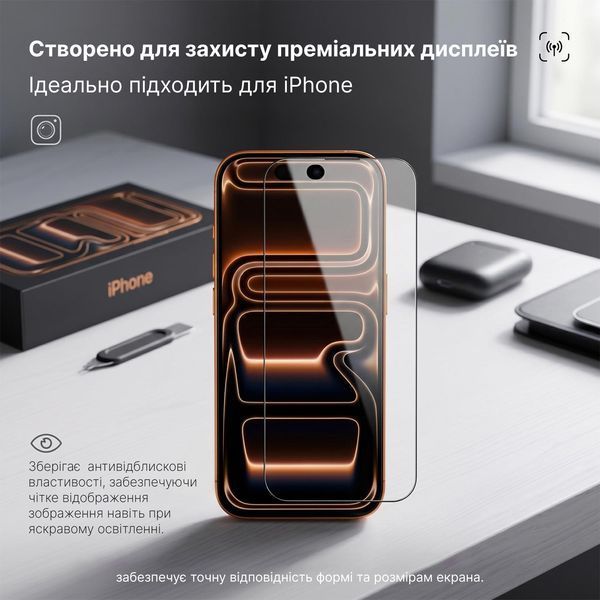 Захисне скло Mohtuut AR Glass для Apple iPhone 17 Air 96134 фото