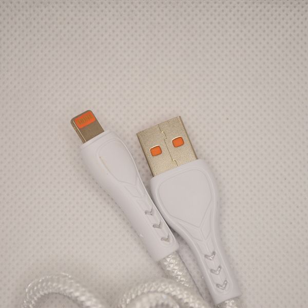 Кабель ANSTY SI-30 Nylon Lightning 120W 1M White 78567 фото