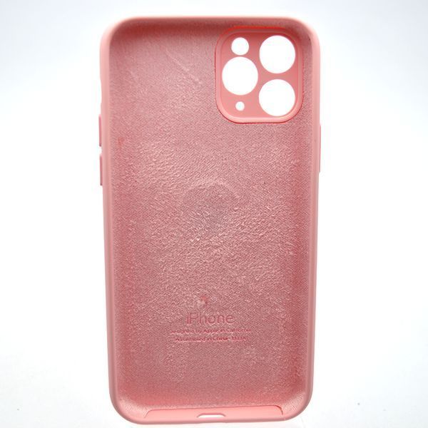 Силиконовый чехол накладка Silicon Case Full Camera для iPhone 11 Pro Max Rose Pink 31162 фото
