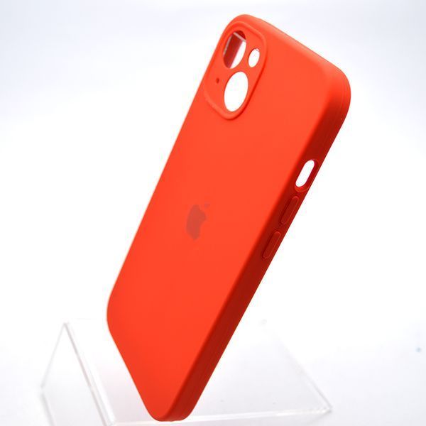 Силиконовый чехол накладка Silicon Case Full Camera для iPhone 15 Plus Red 87525 фото