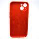 Силиконовый чехол накладка Silicon Case Full Camera для iPhone 15 Plus Red 87525 фото 4