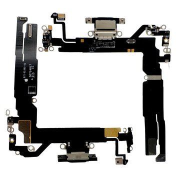 Шлейф для Apple iPhone 17 з роз'ємом живлення та компонентами Black Original 32979 фото