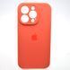 Силіконовий чохол накладка Silicon Case Full Camera для iPhone 14 Pro Pink Orange 57249 фото
