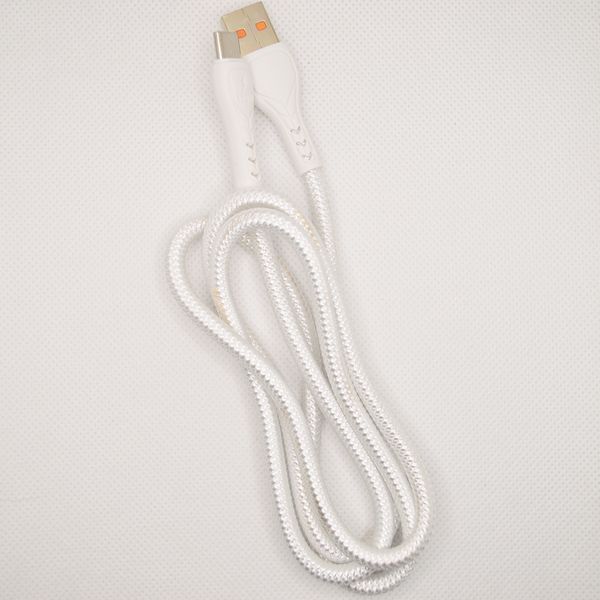 Кабель ANSTY ST-30 Nylon Type-C 120W 1M White 50101 фото