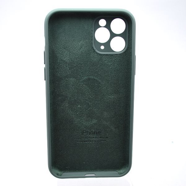 Силиконовый чехол накладка Silicon Case Full Camera для iPhone 11 Pro Pine Needle Green 68008 фото