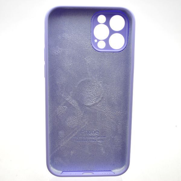 Силіконовий чохол накладка Silicon Case Full Camera для iPhone 12 Pro Lilac 93918 фото