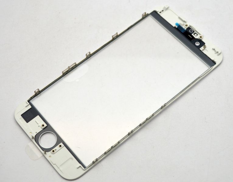 Стекло LCD Apple iPhone 6S с рамкой и OCA Белое Original/Оригинал 1:1 94436 фото