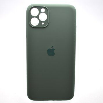 Силіконовий чохол накладка Silicon Case Full Camera для iPhone 11 Pro Max Pine Needle Green 52615 фото