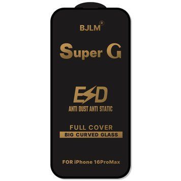 Защитное стекло BJLM SUPER G Glass для Apple iPhone 16 Pro Max Black 60817 фото