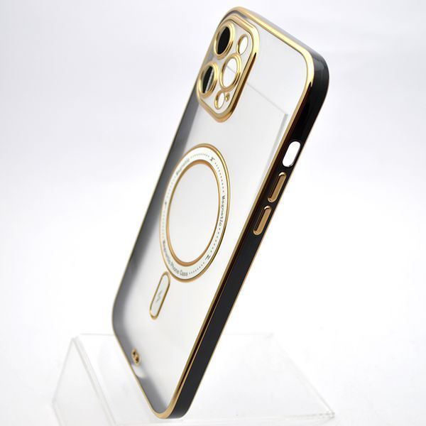 Чохол накладка з MagSafe Elegant Case для Apple iPhone 12 Pro Max Black 75749 фото