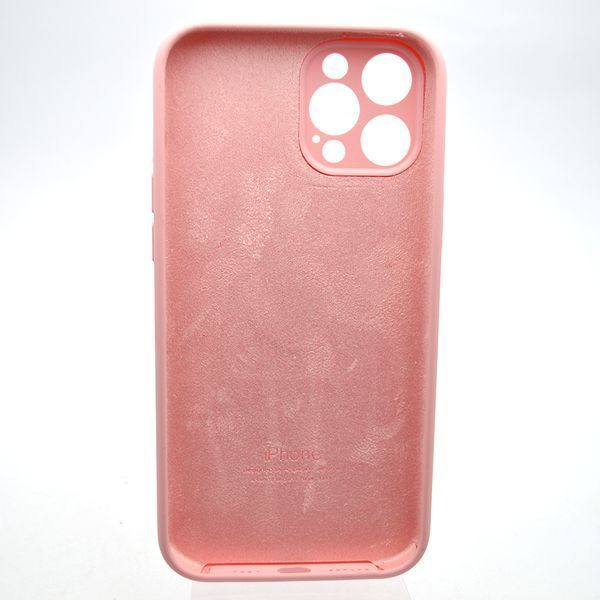 Силиконовый чехол накладка Silicon Case Full Camera для iPhone 12 Pro Rose Pink 83976 фото