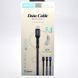 Кабель ANSTY SI-31 Zinc Alloy Nylon Lightning 5A 1M Black 97905 фото