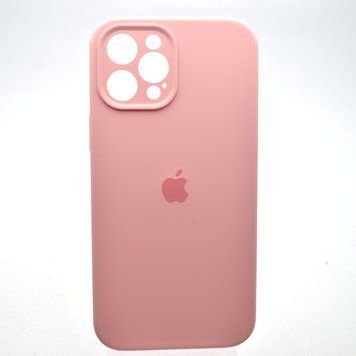 Силиконовый чехол накладка Silicon Case Full Camera для iPhone 12 Pro Max Rose Pink 74237 фото